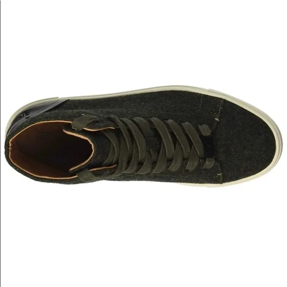 Frye Olive Green High Top Boot Sneakers, Sz 8 - Picture 6 of 8